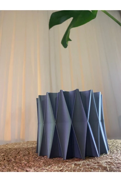 Handmade  Geotmetrik Vazo/ Saksı ürün görseli 1