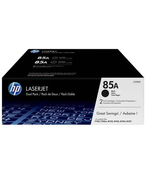 HP CE285AF 85A SIYAH 2 LI PAKET TONER 1.600 SAYFA ürün görseli 1