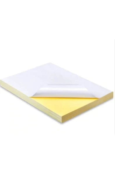 Çözüm Kağıt 50 Adet Kuşe Yapışkanlı Etiket Sticker A3 Ebat 29,7x42 Cm ürün görseli 1