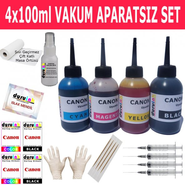 CANON MP470 MX300 MX310 (PG 40 CL 41) KARTUŞ MÜREKKEP DOLUM SETİ 4X100ML RENK ürün görseli 1