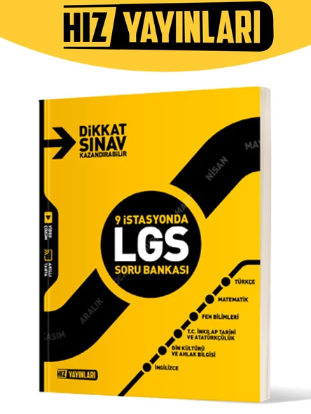 Hız 8. Sınıf 9 İstasyonda LGS Soru Bankası ürün görseli 1