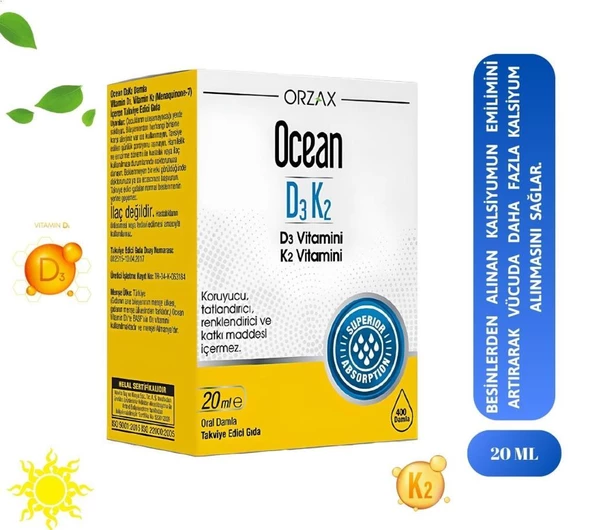 Ocean Vitamin D3 K2 20 ml Damla ürün görseli 1