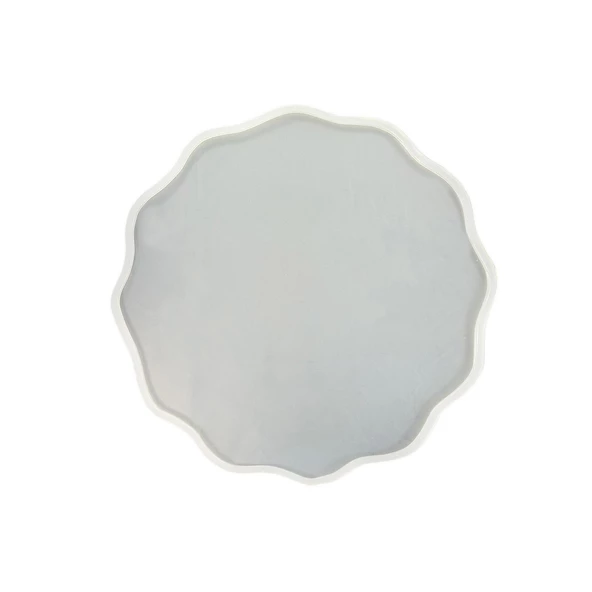 Epoksi Silikon Kalıp YERLİ Dalgalı Nişan ve Söz Tepsi Kalıbı 24 CM ürün görseli 1