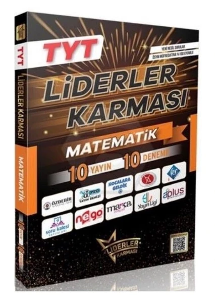 LİDERLER KARMASI TYT MATEMATİK BRANŞ DENEMELERİ 10 YAYIN 10 DENEME ürün görseli 1