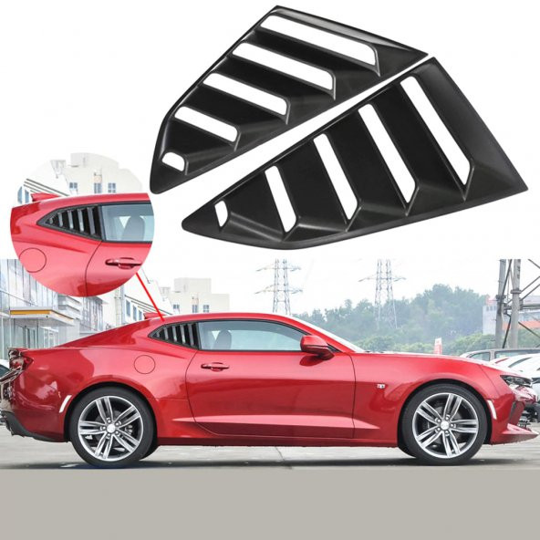 CHEVROLET CAMARO ARKA YAN CAM GÖLGELİK SETİ / LOUVERS 2016-2018 ürün görseli 1