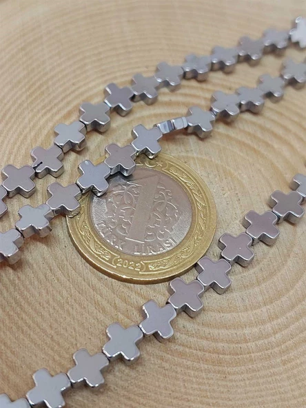 Hematit Taşı Şekilli 2x6mm Dizi (54606) - Resim 2