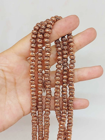 Lav Taşı Otantik Rondela Dizi 4x6mm (54618) ürün görseli 1