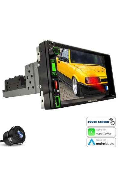 Sunplus Hitech Sp-8920a-cp Tofaş Android Double Teyp 7 Inç 4x55 Watt 2 32gb Carplay ürün görseli 1