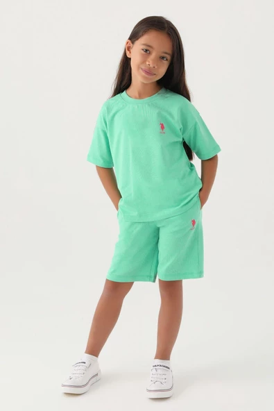 U.S. POLO ASSN. KIZ ÇOCUK BERMUDA TAKIM US1822-4 ürün görseli 1