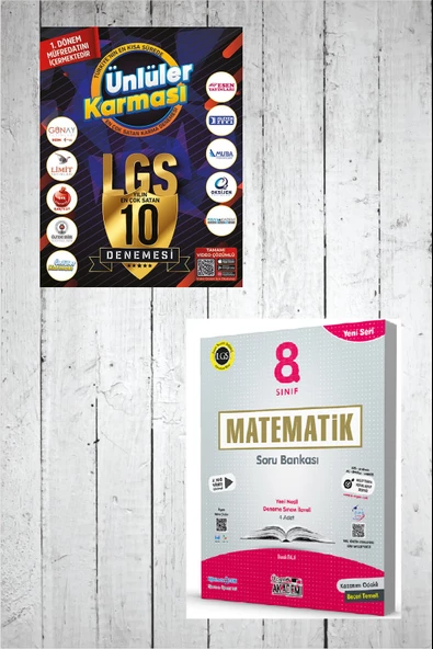 LGS 1.Dönem 10 Farklı Yayın 10 Deneme+ Matematik Soru Bankası Hediyeli ürün görseli 1