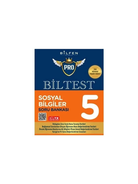 Bilfen Yayınları 5. Sınıf Sosyal Bilgiler Biltest Pro Soru Bankası ürün görseli 1