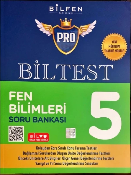 Bilfen Yayınları 5. Sınıf Biltest Fen Bilimleri Soru Bankası ürün görseli 1