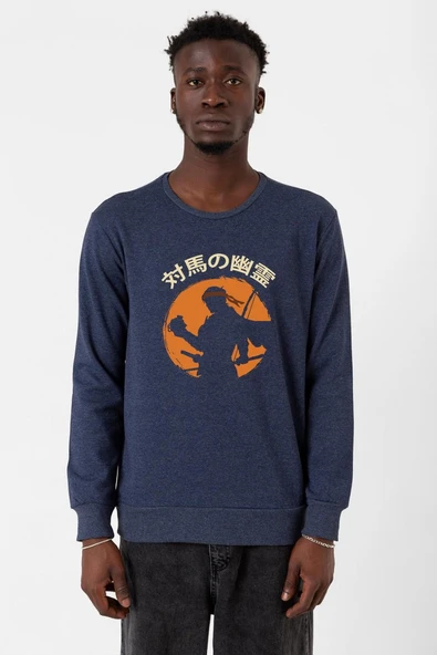 Ghost Of Tsushima The Island Japanese indigo Erkek 2ip Sweatshirt ürün görseli 1