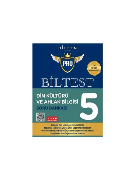 Bilfen Yayınları 5. Sınıf Biltest Din Kültürü ve Ahlak Bilgisi Soru Bankası ürün görseli 1
