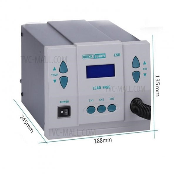Quick 861DW Sıcak Hava İstasyonu 1000W - Resim 2