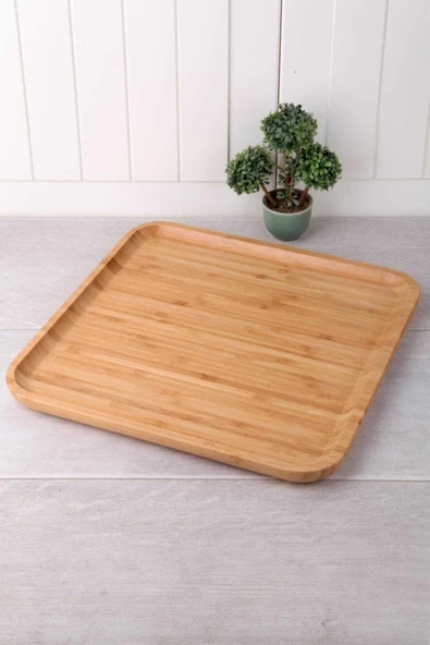 balsa group Bambu Lüx 30cm Kare Büyük Servis-sunum ürün görseli 1