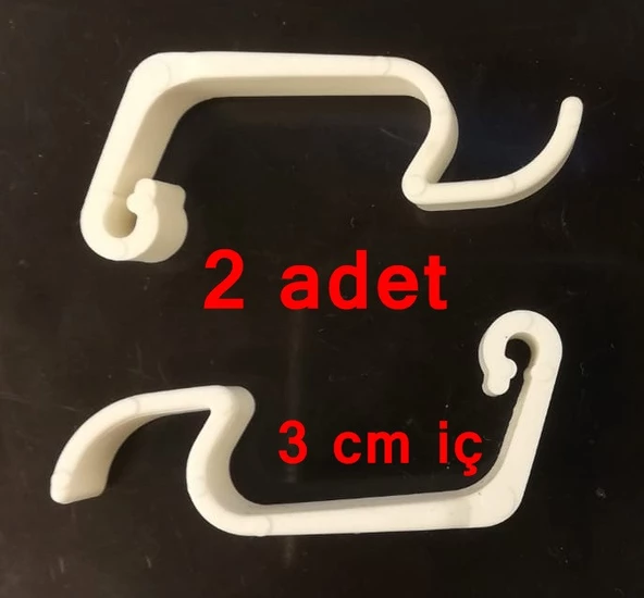 Kafes Mandalı 2 Adet 3,5 cmx1 cm - Kuş Hamster Ginepik Taşıma Kafesi Mandalı 2'li ürün görseli 1