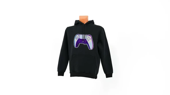 Gamepad baskılı Sweatshirt ürün görseli 1