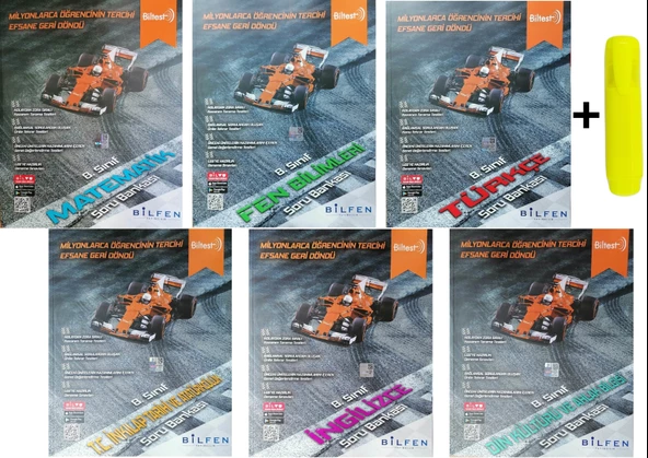 Bilfen Yayınları 8. Sınıf Biltest Matematik Fen Türkçe Sosyal İngilizce Din Seti ürün görseli 1