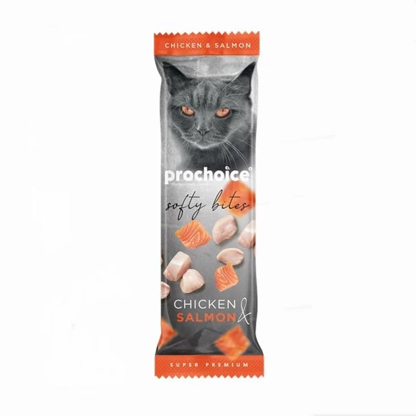 Prochoice Softy Bites Chicken & Salmon Kediler için Yumuşak Atıştırmalık 10 gr ürün görseli 1