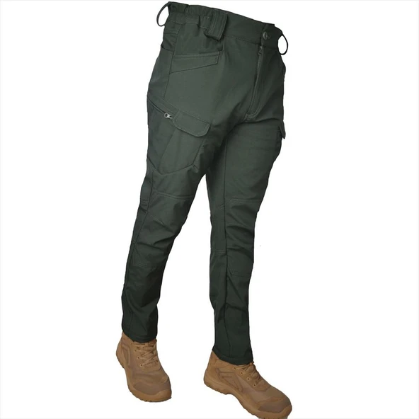 Spayko Su Geçirmez Softshell Pantolon Haki - Resim 2