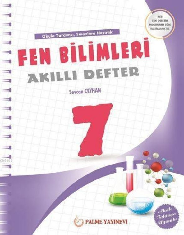 Palme Yayınevi 7.Sınıf Fen Bilimleri Akıllı Defter ürün görseli 1