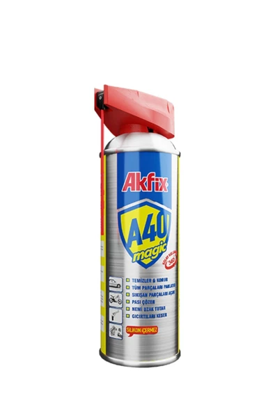 Akfix A40 Pas Sökücü Yağlayıcı Sprey 400 ml ürün görseli 1