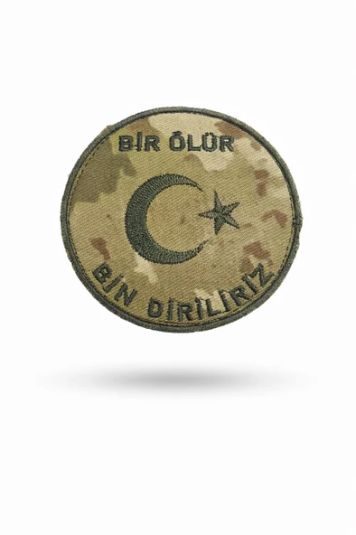 Nakış Patch Bir Ölür Bin Diriliriz - Resim 2