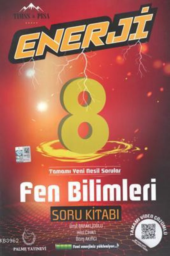 Palme 8.Sınıf Enerji Fen Bilimleri Soru Kitabı ürün görseli 1