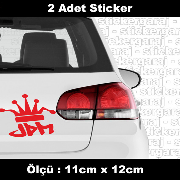 araba tuning jdm modifiye sticker 2ADET - araba kask motosiklet laptop tablet pc atv uyumlu sticker 2 adet ürün görseli 1