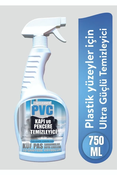 MB CLEANER Pvc Kapı Pencere Plastik Yüzey Küf Pas Leke Çıkartıcı Temizleyici Sprey 750 ml ürün görseli 1