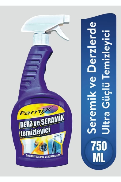 famix Derz - Seramik , Musluk, Fayans Ve Duşakabin Temizleyici Sprey 750 ml ürün görseli 1