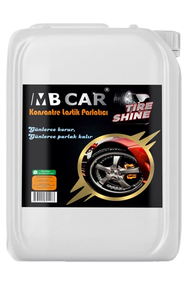 MB CAR Güneşin Olumsuz Etkilerine Karşı Toz Itici Konsantre Lastik Parlatıcı 5 Kg ürün görseli 1
