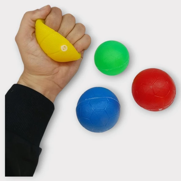 Köpek Oyuncağı - Plastik Düdüklü Top - 4 lü Set - Resim 3