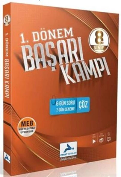 Paraf Yayınları 8. Sınıf 1. Dönem Başarı Kampı ürün görseli 1