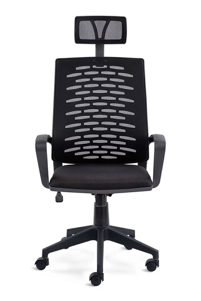 Sers Home&Office Fileli Yönetici Makam Koltuğu-siyah Başlıklı Büro Ofis Müdür Koltuğu ürün görseli 1