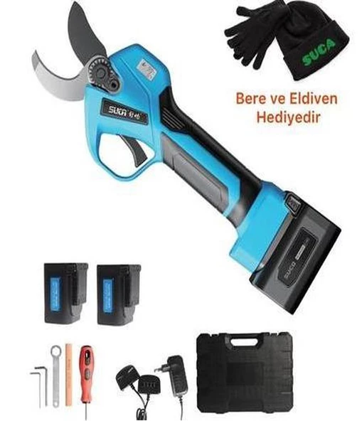 Suca SC 8614A LED Ekranlı Akülü Şarjlı Budama Makası 35 mm ürün görseli 1