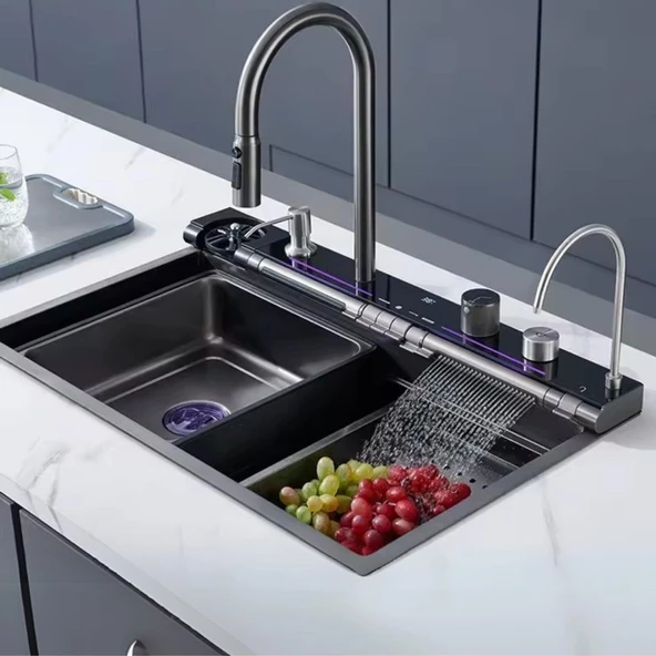 Fleko Lıght Akıllı Şelale Teknolojik Eviye Seti ürün görseli 1