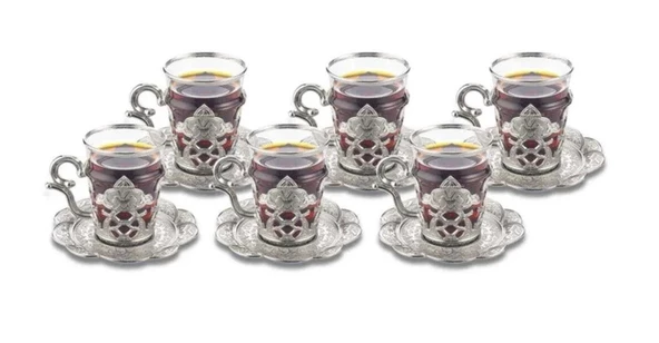 Hanzade 6 Kişilik Çay & Kahve Sunum Seti 179-K-11 ürün görseli 1