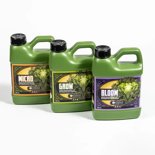 Emerald Harvest Grow Micro Bloom 500 ml Set ürün görseli 1