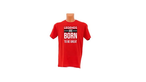 Legends Are Born To Be Great Baskılı Tişört ürün görseli 1