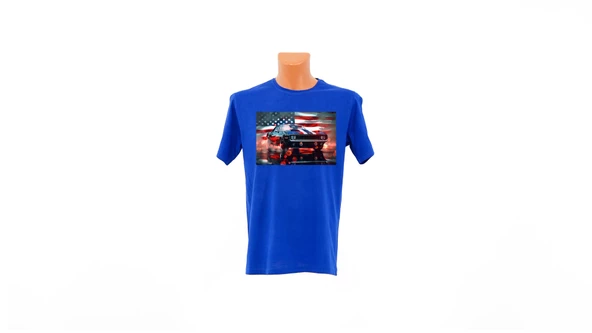 Stars, Stripes & Speed baskılı Tişört ürün görseli 1