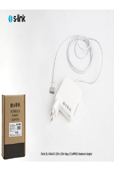 S-LINK  SL-NBAM13 20V 4,25A Mags 2.0 APPLE Notebook Adaptör ürün görseli 1