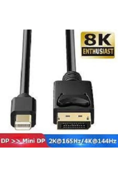 Bluesery Mini Display Port To Display Port 5m Kablo Gold ürün görseli 1
