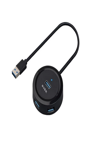 S-LINK  Swapp SW-U300 4 Port Usb 3.0 Gri Usb Hub ürün görseli 1