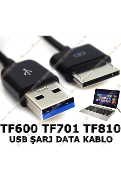 Bluesey ASUS Vivo Tab RT TF600 TF701 TF810 Uyumlu Usb Şarj Data Kablo ürün görseli 1