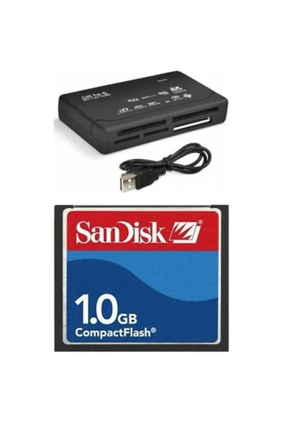 Sandisk 1GB Compact Flash Hafıza Kartı  USB 2.0 Cf Kart Okuyucu ürün görseli 1