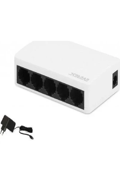 Everest  Everlınk Esf105 5 Port 10/100mbps Rtl8305 Chipset Fast Ethernet Masaüstü Switch Hub ürün görseli 1