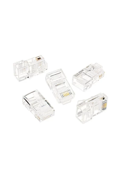 S-LINK  Cat 6 Rj-45 Konnektör Yeni Nesil Jack Utp Cat6 Sl-cob20p 50 Adet ürün görseli 1