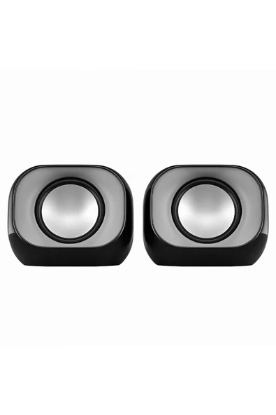 HP  DHS-2111 6W 2.0 Multimedya Hoparlör Siyah (3,5mm jack+usb) (Ramwhite Türkiye Garantili) ürün görseli 1